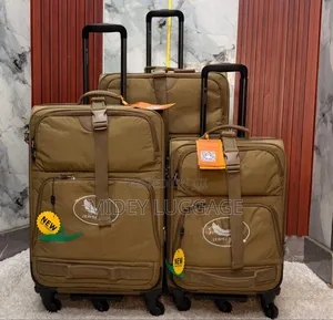 Leaves King 3in1 Khaki Fabric Luggage Boxes