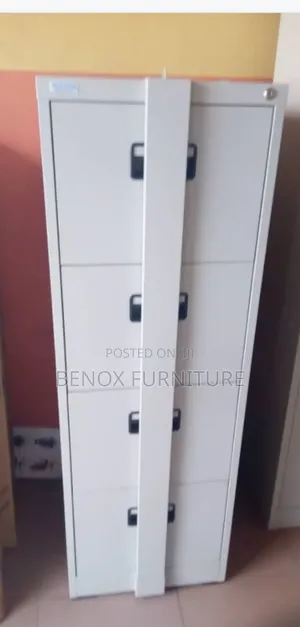 Cabinet 4 Drawers Metal Bar