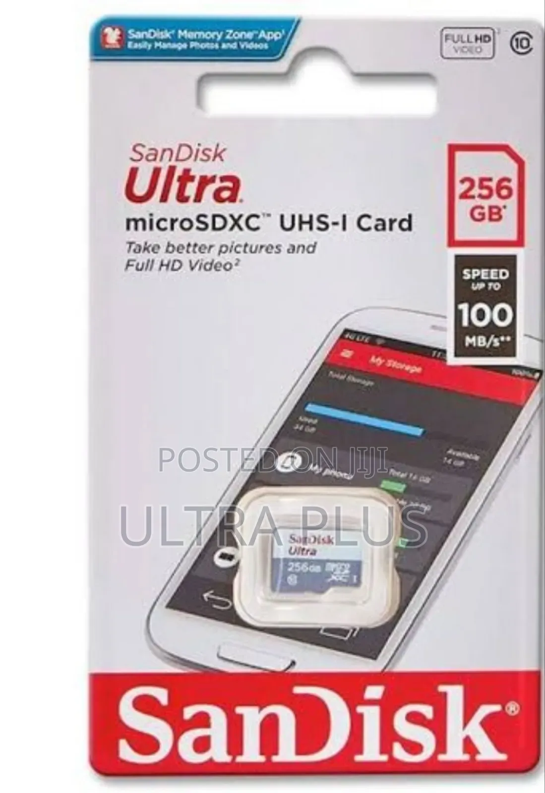 Sandisk Ultra 256gb Microsd Memory Card