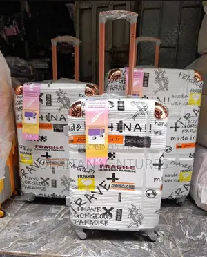 Set of 3 Plastic Luggage Boxes