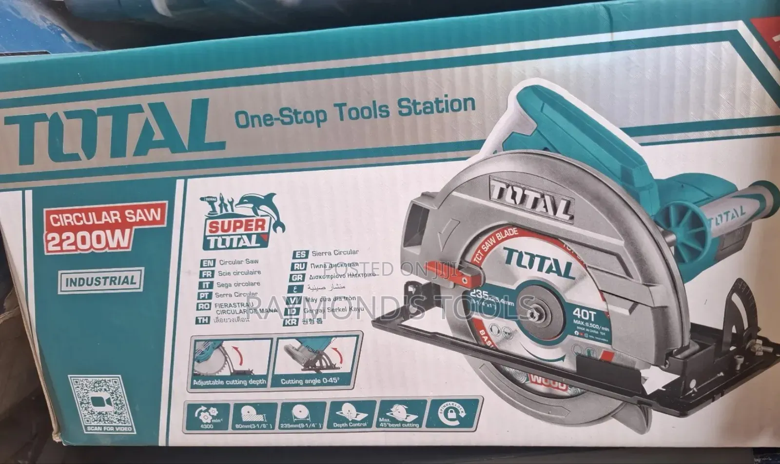 Total Circular Saw 2200w 9inch