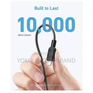 Anker 322 Usb - C to Lightning Cable (10ft Braided) Black