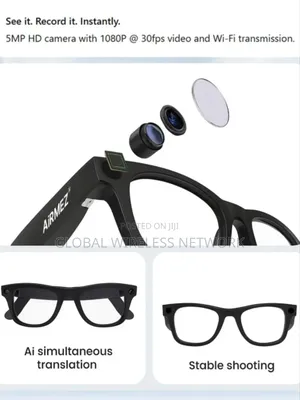 Airmez Mezlens S1 Smart Ai Glasses With 12mp Camera, 1080p Video