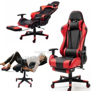 Soothing Black Gaming Chairs With Footrest