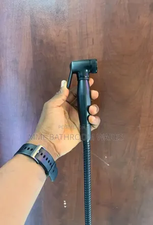 Black Heavy Gauge Toilet Bidet Hand Spray Shower Shattaf