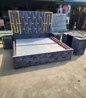 Bed Frame 6 by 6 With 2 Side Drawers