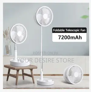 7200mah Table Usb Standing Fan Portable Foldable Rechargeable Fan