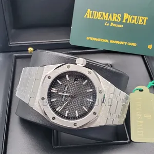 Original Audemars Silver Stainless Steel, Calendar Watch