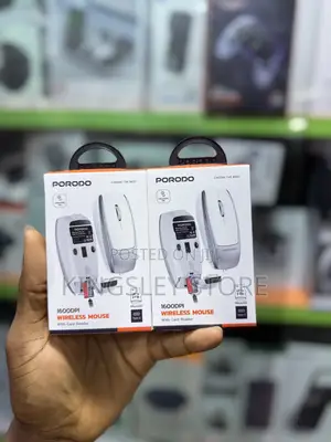 Porodo 1600dpi Wireless Mouse With Card Reader