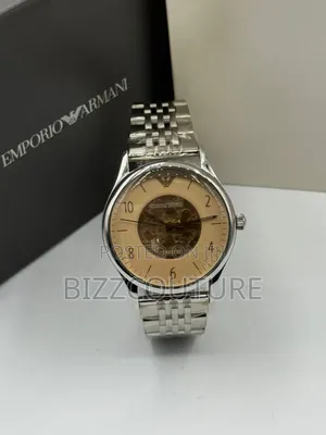 Original Emporio Armani Silver Stainless Steel, Mechanical Watch