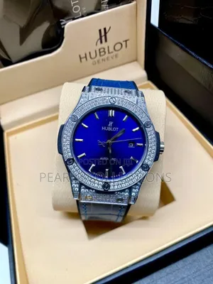 Blue Face Automatic Hublot Diamond Watch