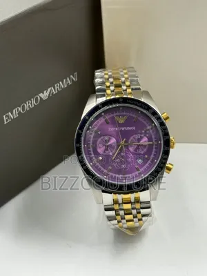 Original Emporio Armani Two-Tone Stainless Steel, Chronograph Watch