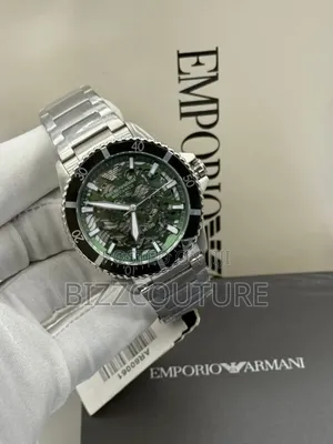 Original Emporio Armani Silver Stainless Steel, Mechanical Watch
