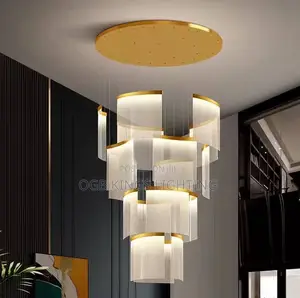 Modern Luxury Crystal Chandelier Forloft Villa Large Statement Pendant