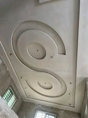 Pop Ceiling, Pop Plasterboard Tv Console Wall Screeding