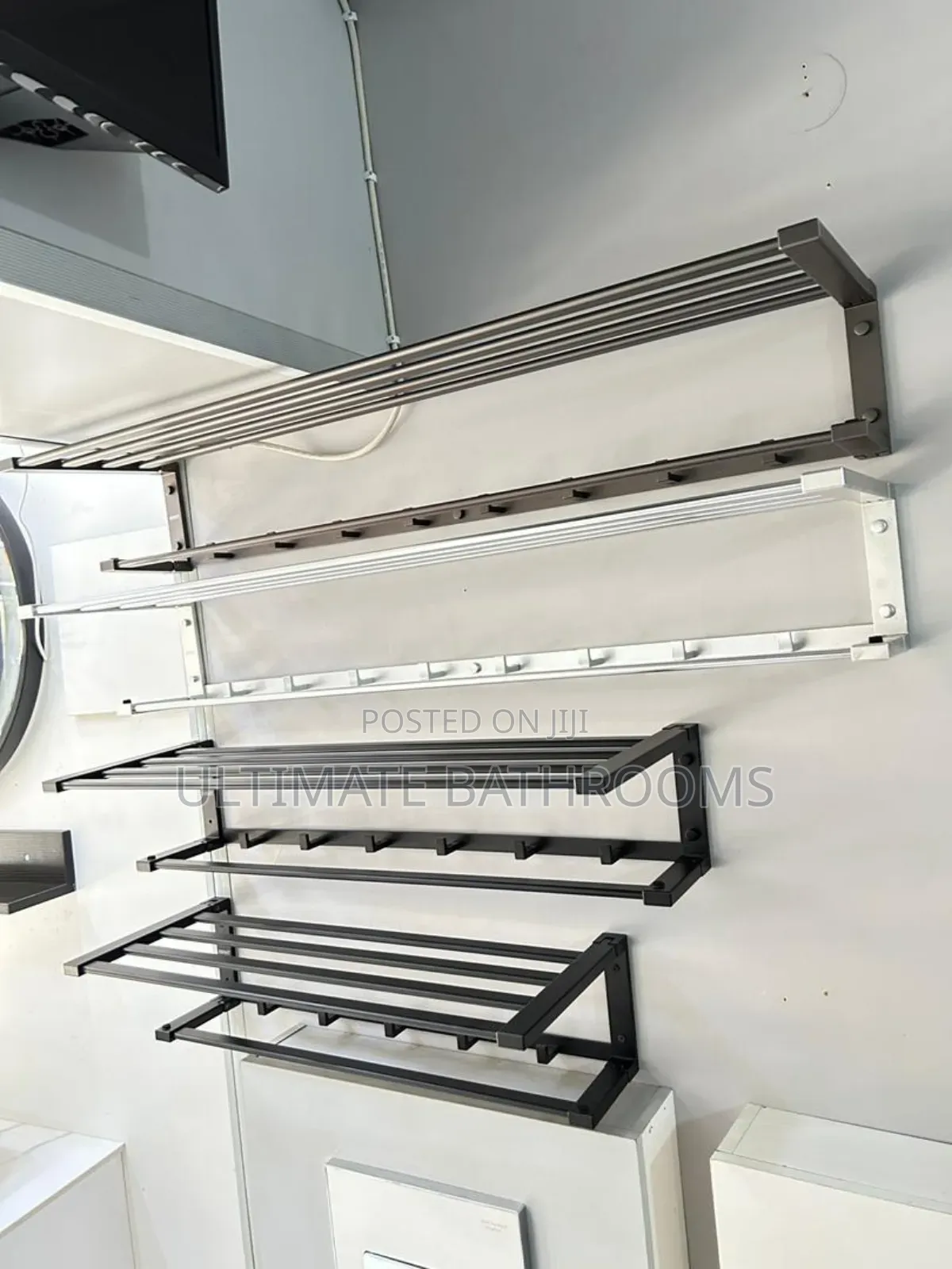 70cm Foldable Multiple Towel Rack With Hook