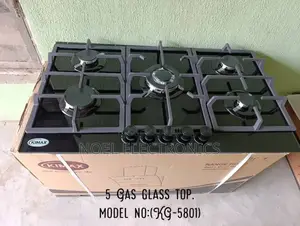 Kimax 5 Gas Glass Top Built-in Cooker