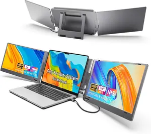 Kyy X90 Triple Laptop Screen Extender – Dual 14′′ FHD Ips, Usb-C