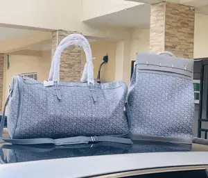 Goyard Quality Luxury Men Genuine Leather Duffle Bag/Backpack