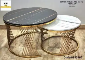Luxury Double Center Table. Quality Steel Made