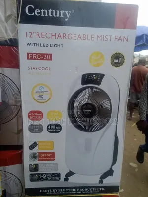 Century Evaporative Mist Rechargeable Fan