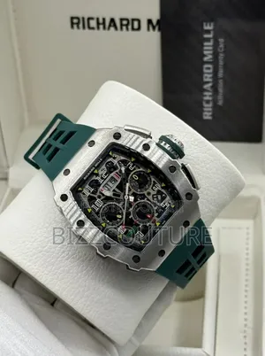 Original Richard Mille Green Rubber Strap, Mechanical Watch