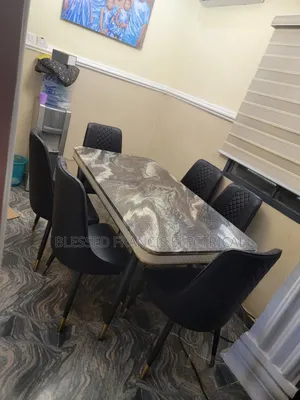 Marble Dining With 6 Chair