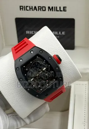 Original Richard Mille Red Rubber Strap, Mechanical Watch