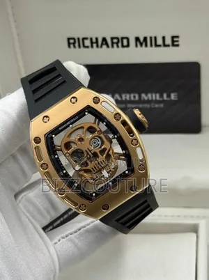 Original Richard Mille Black Rubber Strap, Mechanical Watch in Store