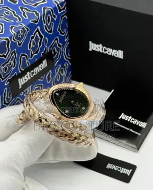 Original Justcavalli Gold Stainless Steel, Quartz Watch