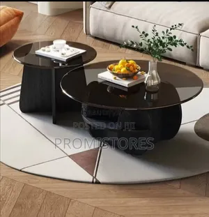 2in1 Tampered Glass Centre Table