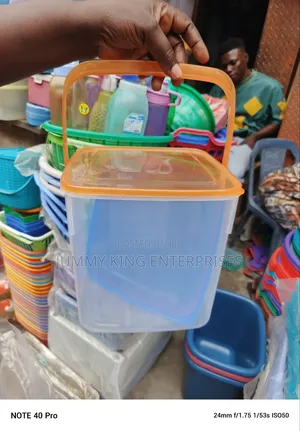 Dry Food Rice Container Dispenser Airtight Plastic Storage