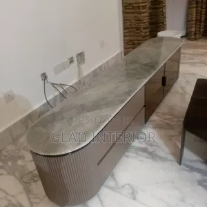 Modern Marble-Top Tv Console