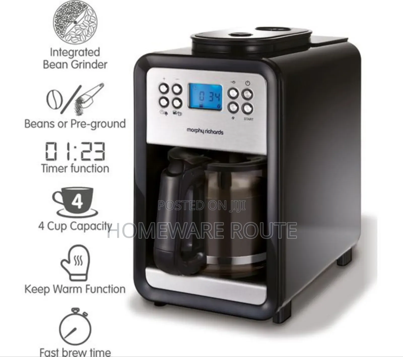 Morphy Richards Grind and Brew Coffee Machine