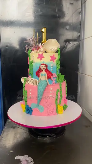 2 Tier Mermaid Themed Cake for Your Kids Next Birthday