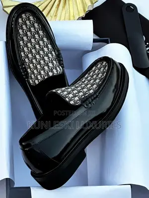 Original Christian Dior Cd Icon Black Patent Leather Shoe