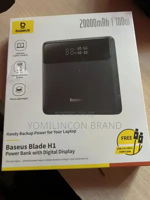 Baseus Laptop Power Bank, 100w Blade Usb C Portable Charger 20,000mah