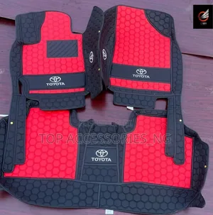 Red and Black Car Foot Mat for Toyota Models Camry Highlander Corolla