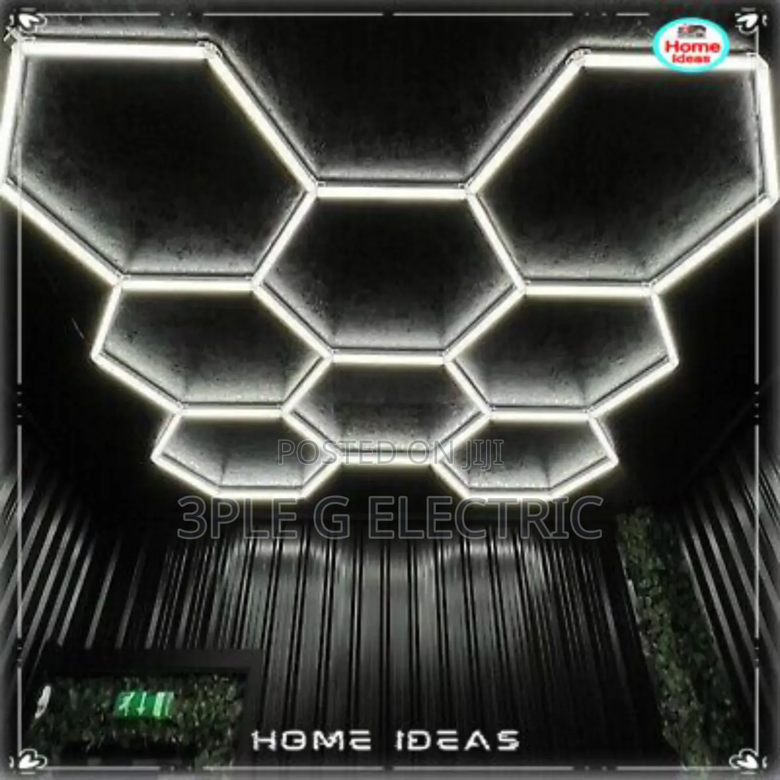 Hexagonal Ceiling Mounted Light