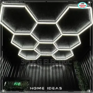 Hexagonal Ceiling Mounted Light