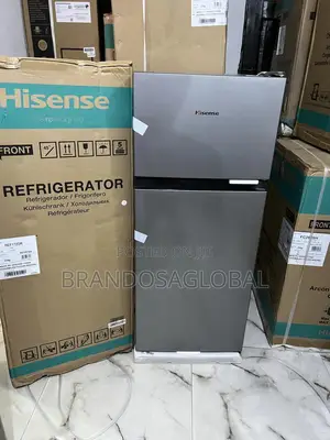 Compact Silver Fridge – Hisense 124l Double Door