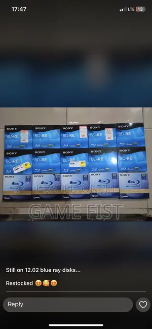 Blu Ray Disc for Ps5 12:00 and Ps4 12:52 Jailbreak