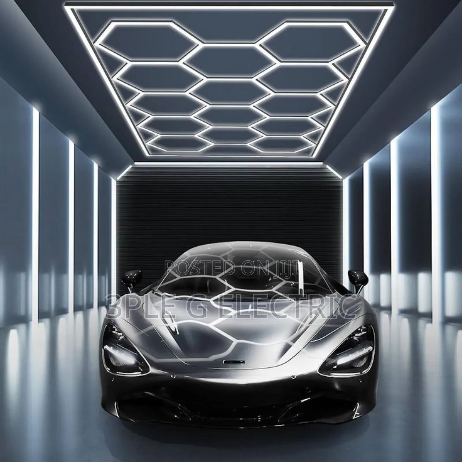 Modern Car Garage Hexagon Ceiling Light