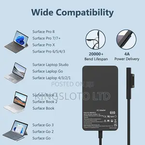 Microsoft Surface Laptop Charger 45w