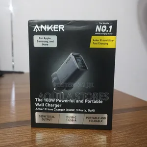 Anker Prime Charger (100w, 3 Ports, Gan)