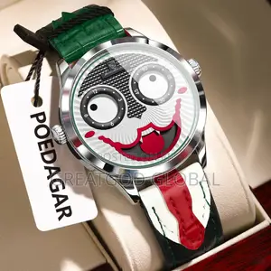 Poedagar Leather Wristwatch Newly Released Unique Design