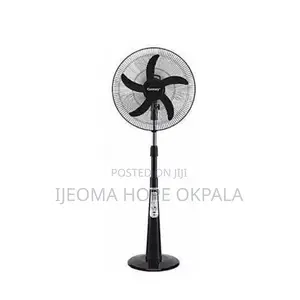 Century 18" Rechargeable Fan+Remote+Led Light Black