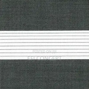 Day And Night Window Blind - Lovely Dark Grey And White Design