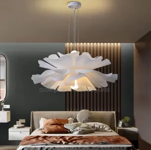Love Me Not Chandelier Bedroom Flower Lamp Simple White Lamp Shade