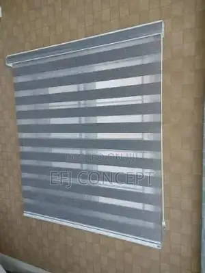 Day And Night Window Blind - Lovely Plain Grey Color